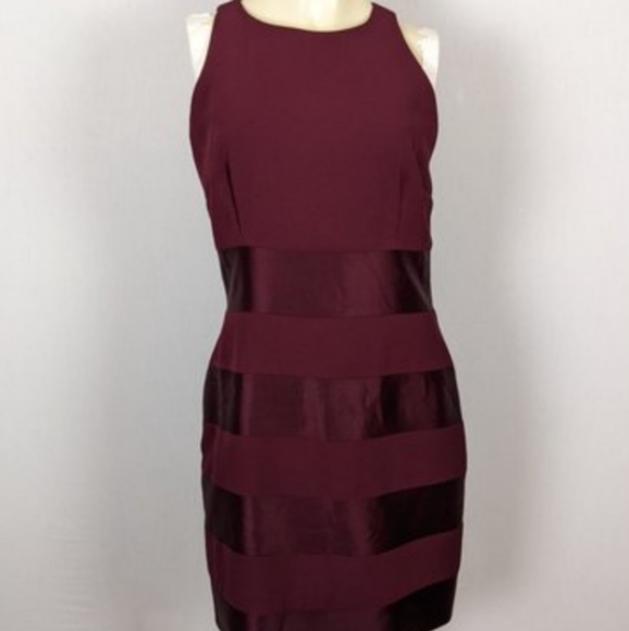 Laundry By Shelli Segal Dresses & Skirts - LAUNDRY By Shelli Segal Fitted Sleeveless Classic Burgundy Mini Dress Size 4